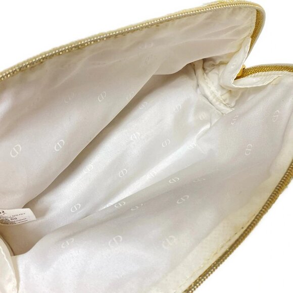 Dior Beauty - Gold White Chemical Fiber Pouch - Picture 7 of 7